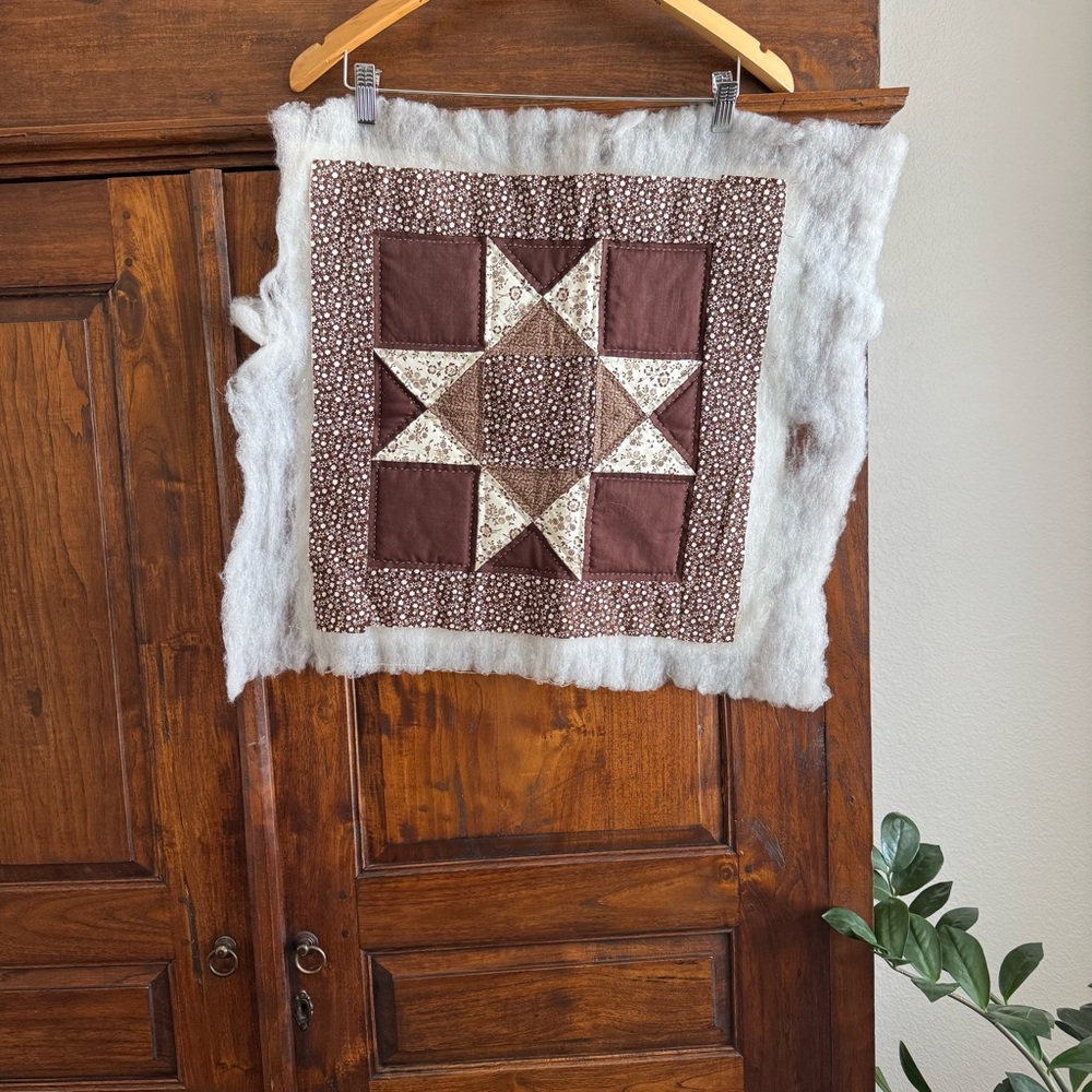 Handmade Quilt Patchwork Pillow Unfinished